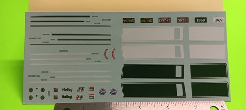 Decal sheet 1969 chevy - sheet,
